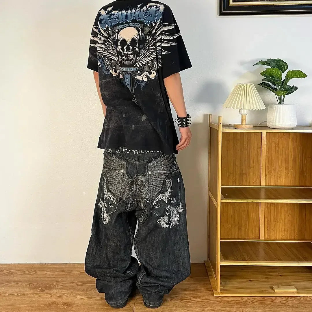 Y2K New Vintage Style Flare Jeans Women Low Waist Stretch Denim Pants With Contrast Waistband Casual Streetwear Trousers